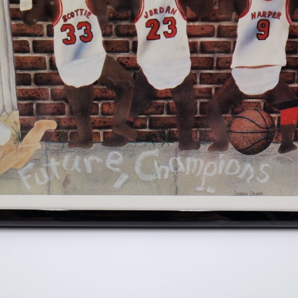 Future Champions Chicago Bulls 1996 Jordan,Pippen,Rodman,Harper,Kerr. By S Dean - Picture 4 of 9